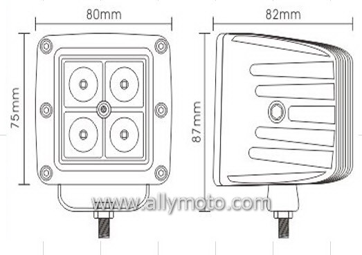 12W LED Driving Light Work Light 1013